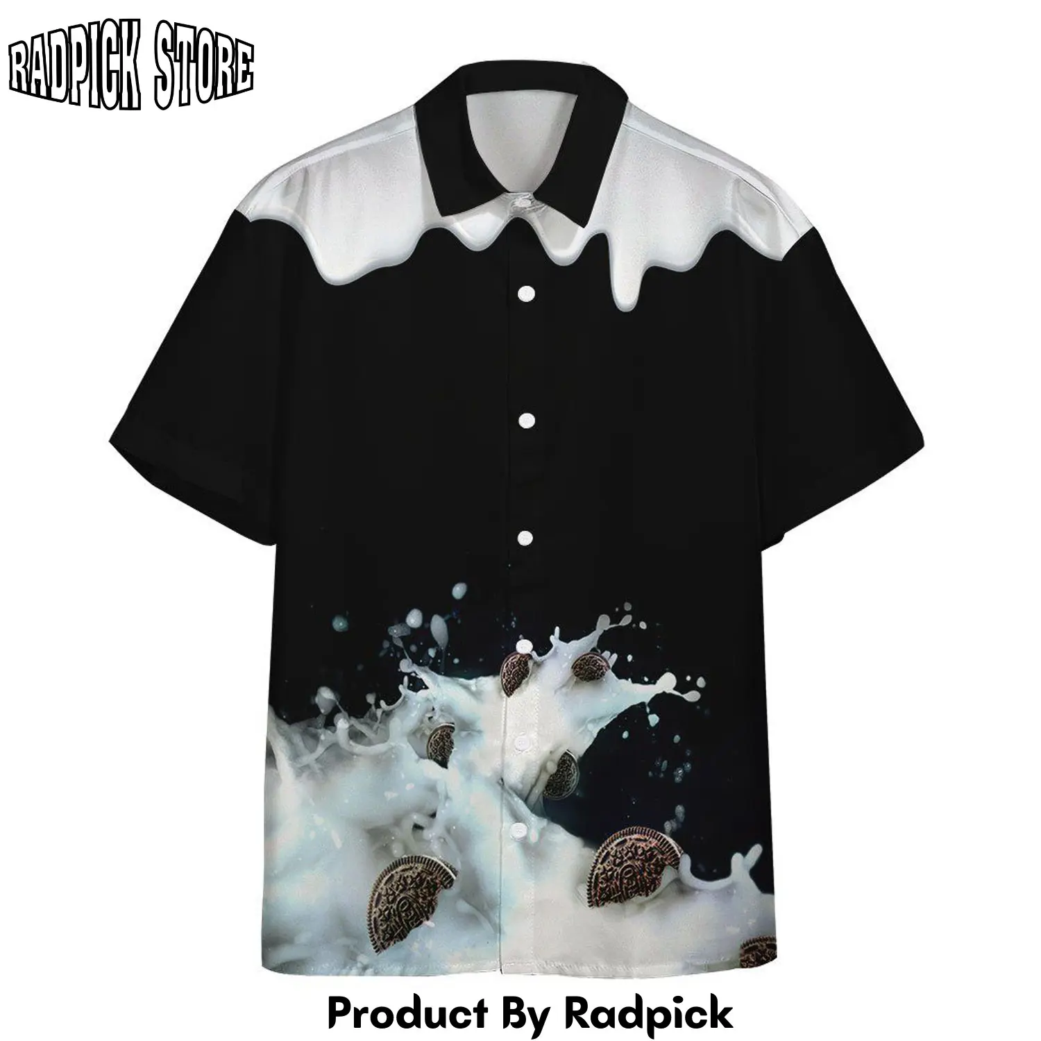 Radpick 3d milk oreo cookies custom hawaii shirt rp292537